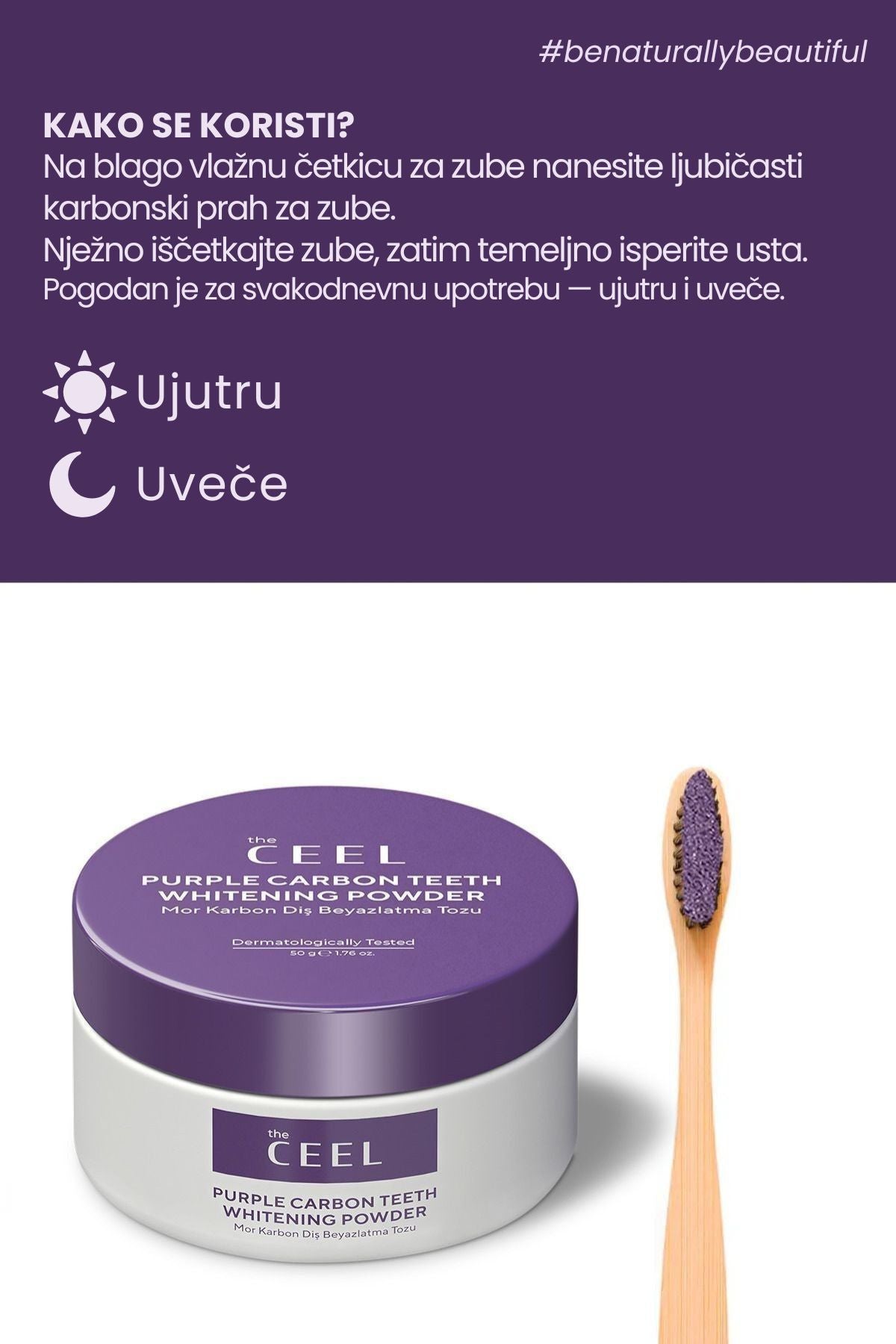 Set za izbeljivanje zuba - ljubičasti prah i pasta