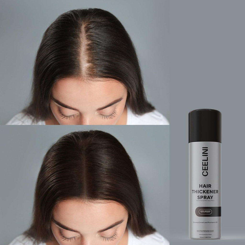 Ceelini sprej za gustu kosu sa keratinskim vlaknima - prirodan volumen i pun izgled za 15 sekundi (100 ml)
