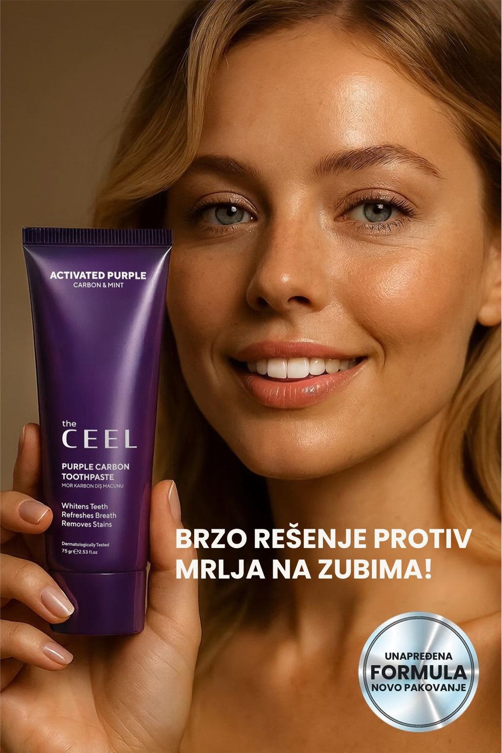 Set za izbeljivanje zuba - ljubičasti prah i pasta