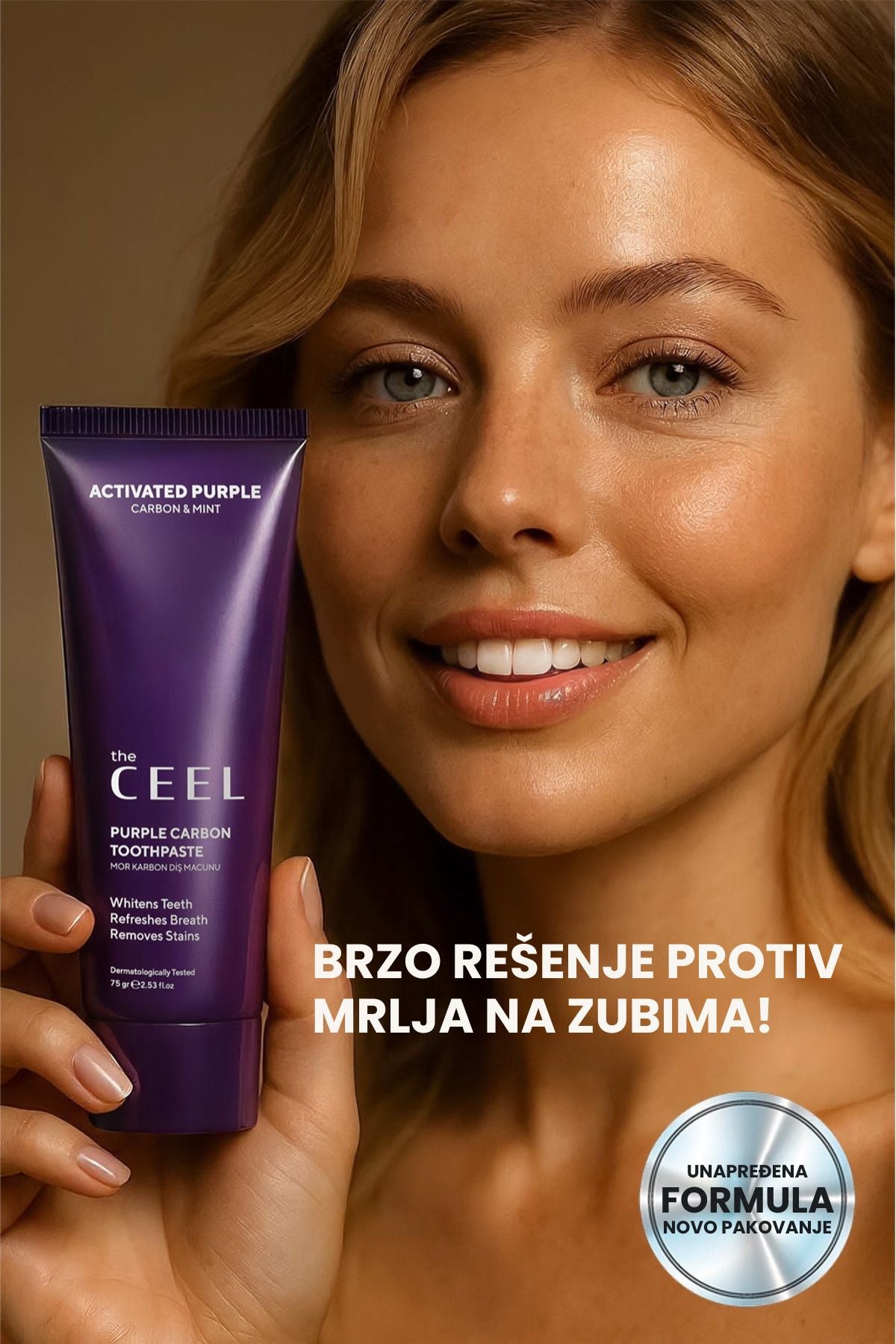 Set za izbeljivanje zuba - ljubičasti prah i pasta