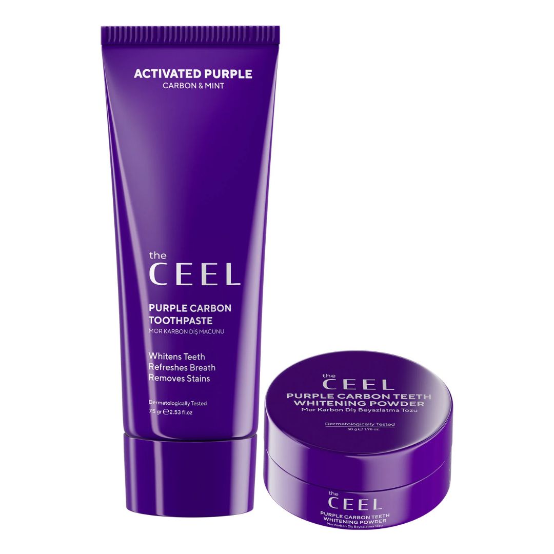 Set za izbeljivanje zuba - ljubičasti prah i pasta